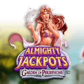 Almighty Jackpots: Garden of Persephone online game logo by Novomatic on godzino.pt