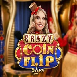 Crazy Coin Flip logo – Live Casino by Evolution at Godzino Casino